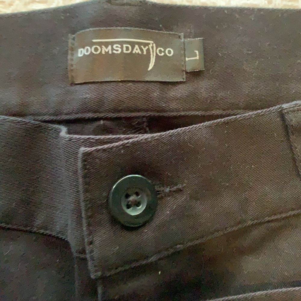 2 Doomsday, embroidered blk denim. Never worn.L/34 - Picture 3 of 4